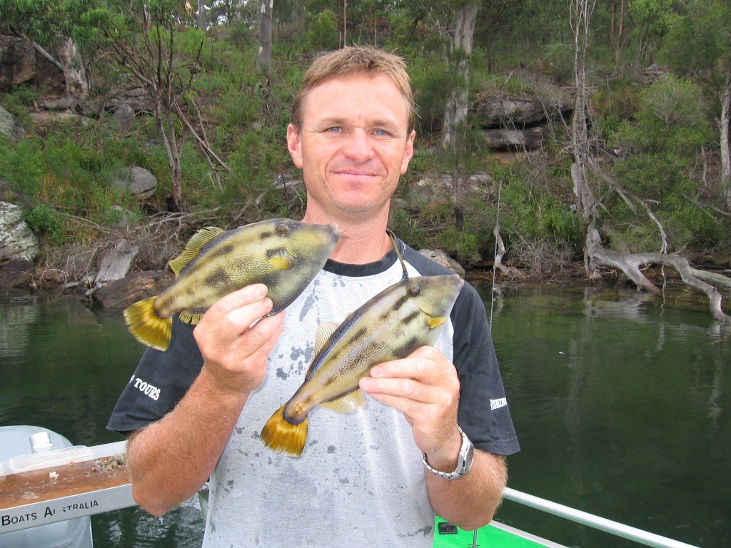 Don’t throw away those shells and prawns heads. Chop them up for berley when targeting leatherjackets © Gary Brown